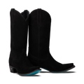 Emma Jane Boot - Soft Black Suede Ladies Boot Western Fashion by Lane