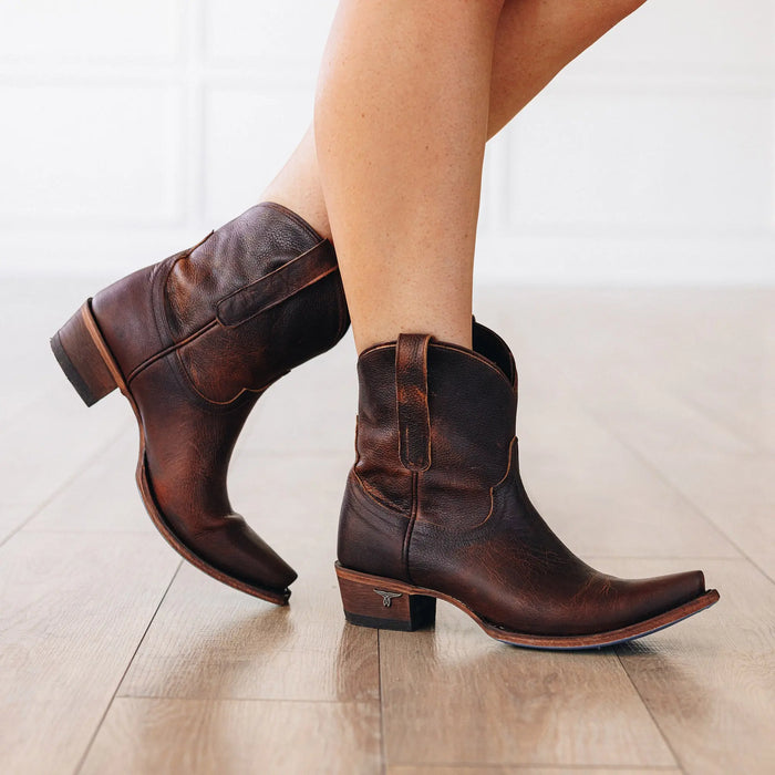 Emma Jane Bootie - Cognac Ladies Bootie Western Fashion by Lane