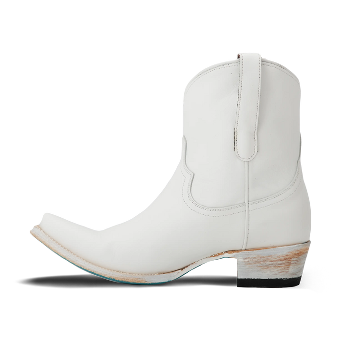 Emma Jane Bootie - Matte White Ladies Bootie Western Fashion by Lane