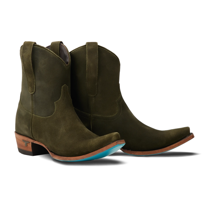 Emma Jane Bootie - Olive Suede Ladies Bootie Olive Suede Western Fashion by Lane