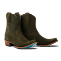 Emma Jane Bootie - Olive Suede Ladies Bootie Olive Suede Western Fashion by Lane