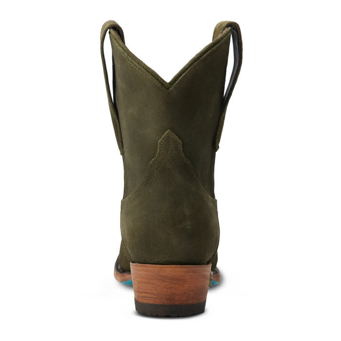 Emma Jane Bootie - Olive Suede Ladies Bootie Western Fashion by Lane