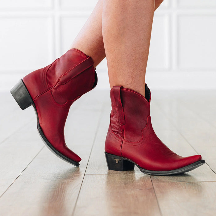 Emma Jane Bootie - Smoldering Ruby Ladies Bootie Western Fashion by Lane