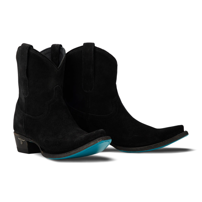 Emma Jane Bootie - Soft Black Suede Ladies Bootie Soft Black Suede Western Fashion by Lane