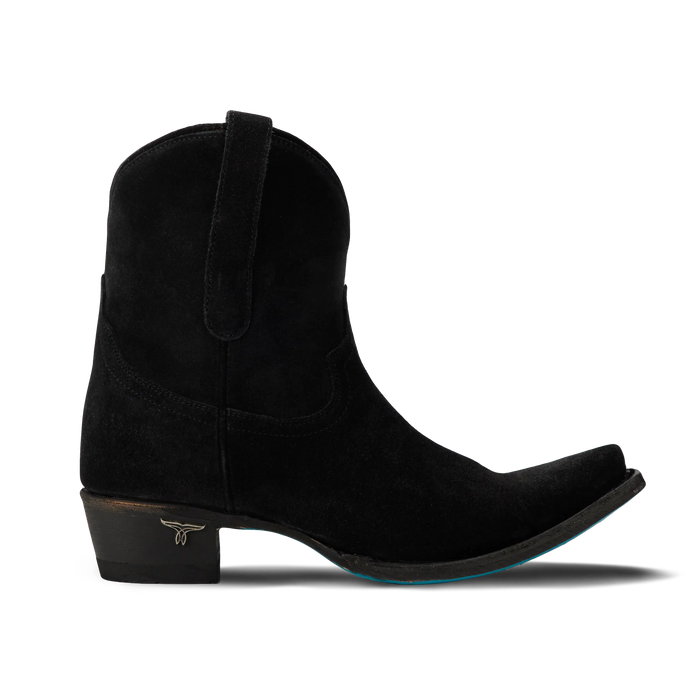 Emma Jane Bootie - Soft Black Suede Ladies Bootie Western Fashion by Lane