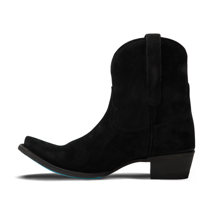 Emma Jane Bootie - Soft Black Suede Ladies Bootie Western Fashion by Lane