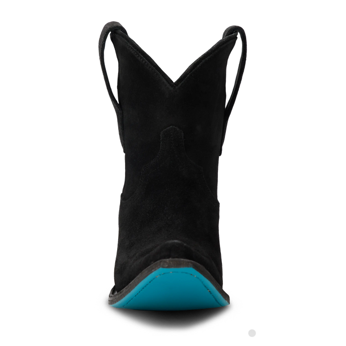 Emma Jane Bootie - Soft Black Suede Ladies Bootie Western Fashion by Lane