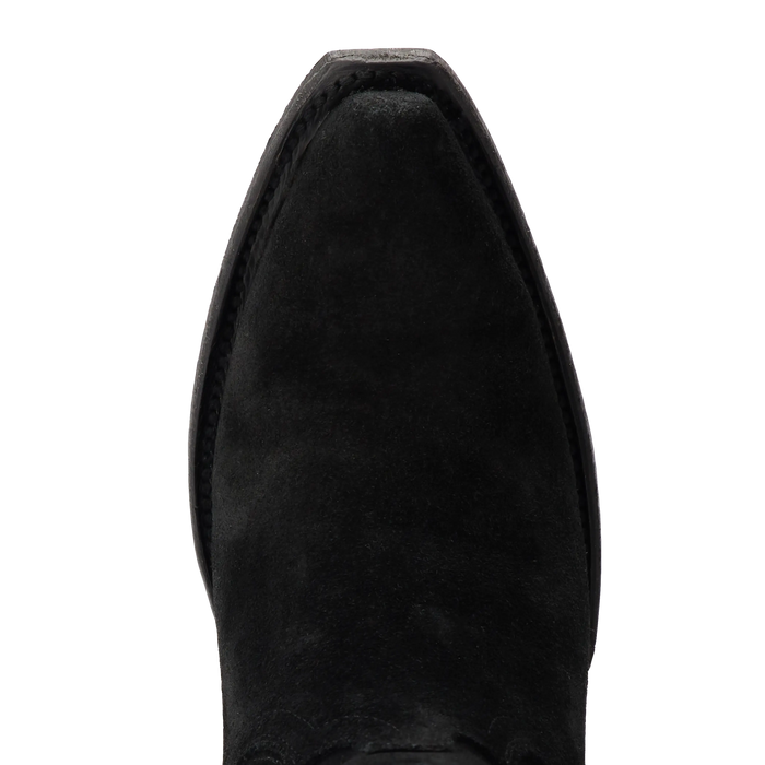 Emma Jane Bootie - Soft Black Suede Ladies Bootie Western Fashion by Lane