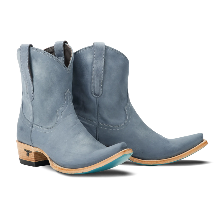 Emma Jane Bootie - Washed Denim Ladies Bootie Washed Denim Western Fashion by Lane
