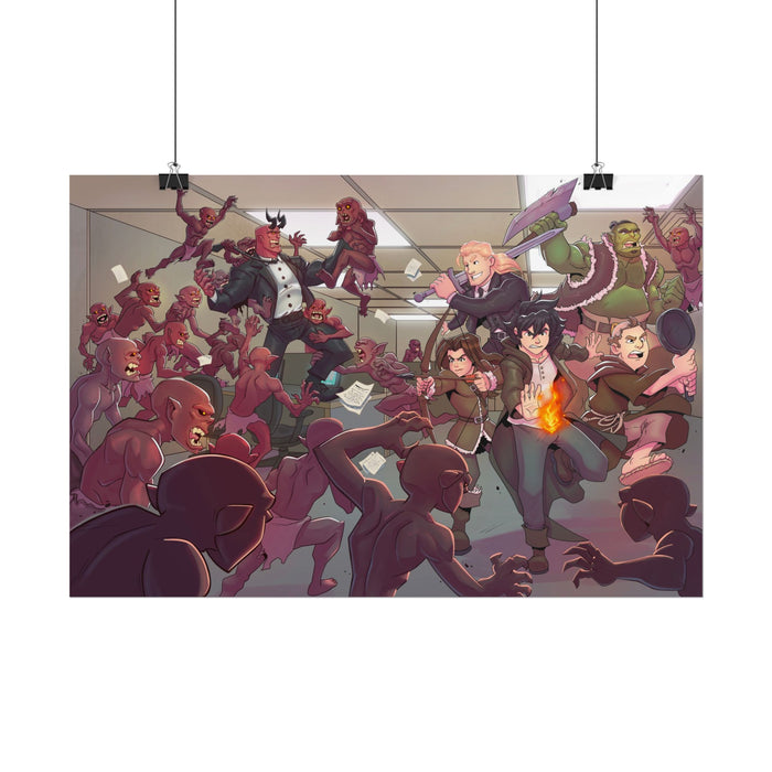 Escape From the Darkworld Art Print