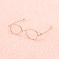 Eyeglasses (Gold Frame)
