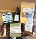Forest Bathing Ritual Kit with soap, tea, ritual oil, incense and candle
