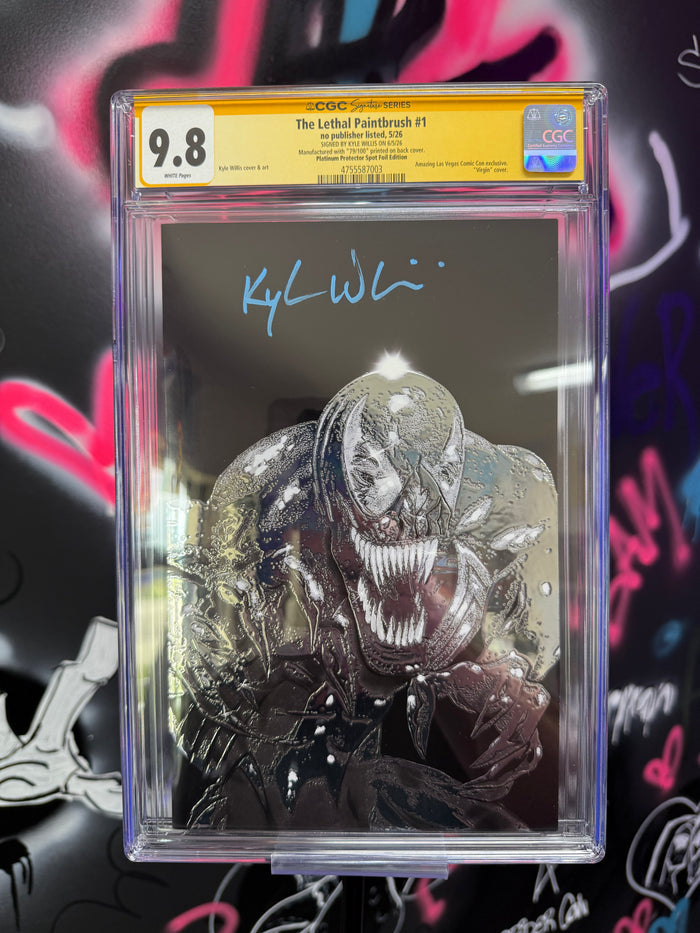 Gilded Protector Edition Embossed Spot Foil Platinum CGC 9.8 Signed Kyle Willis