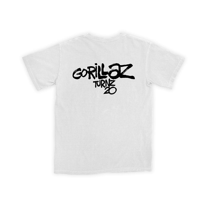 Gorillaz Turnz 20 White T-Shirt (Limited)