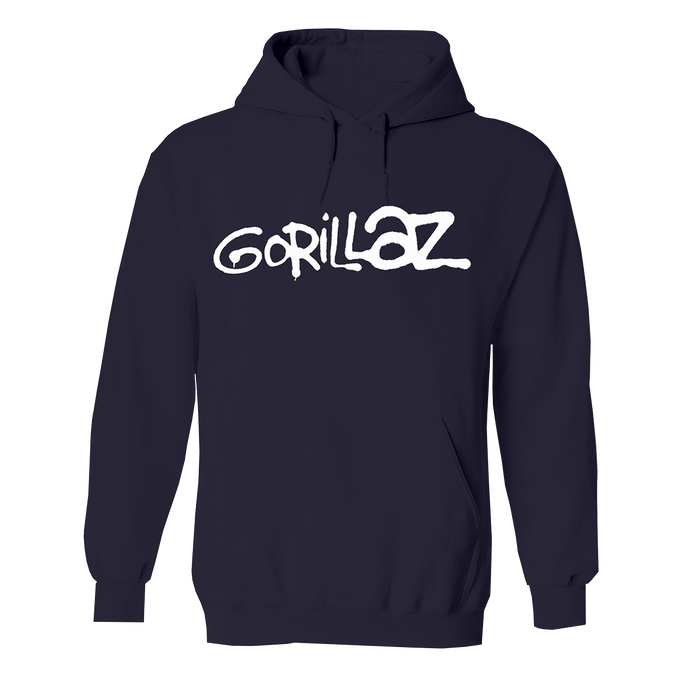 Graffiti  Logo Navy Hoodie
