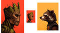Guardians Portrait Set: Baby Groot, Groot & Rocket