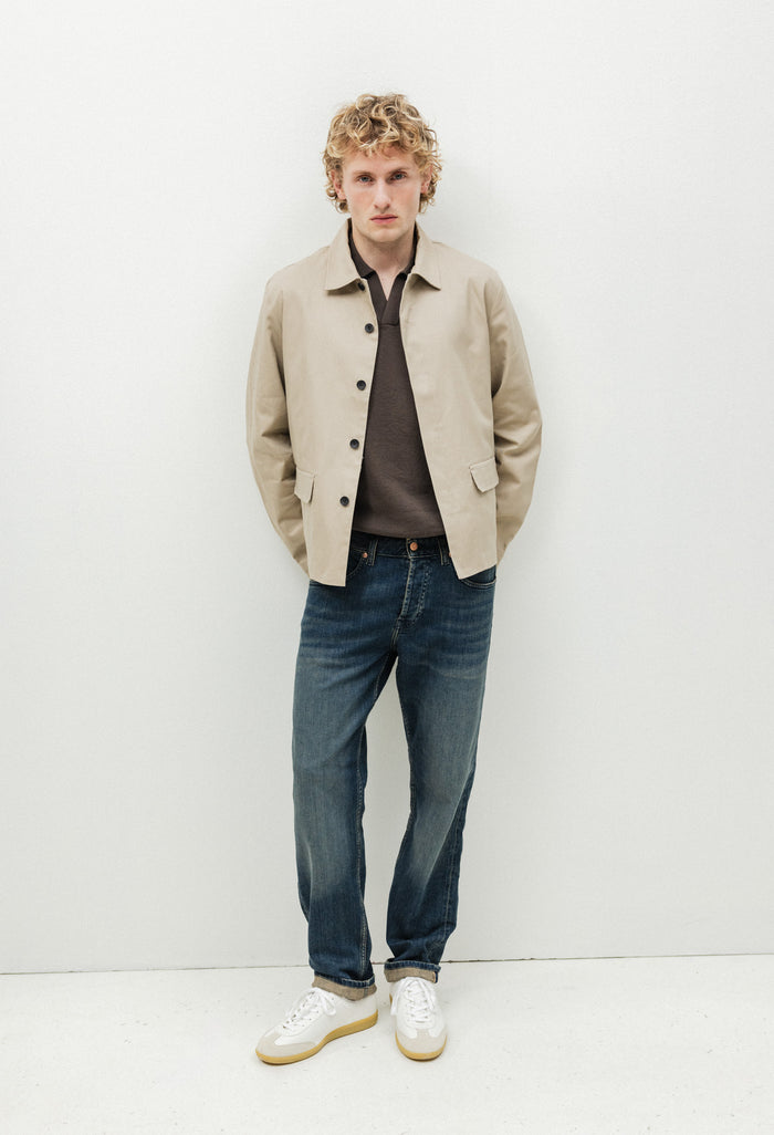 Hank Mid Tapered Selvedge - Earth Blue