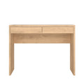 Porch & Den Wilbur Home Office Writing Desk with 2 Storage Drawers