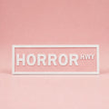 Horror Hwy Bookish Shelf Sign | Horror Reader Decor
