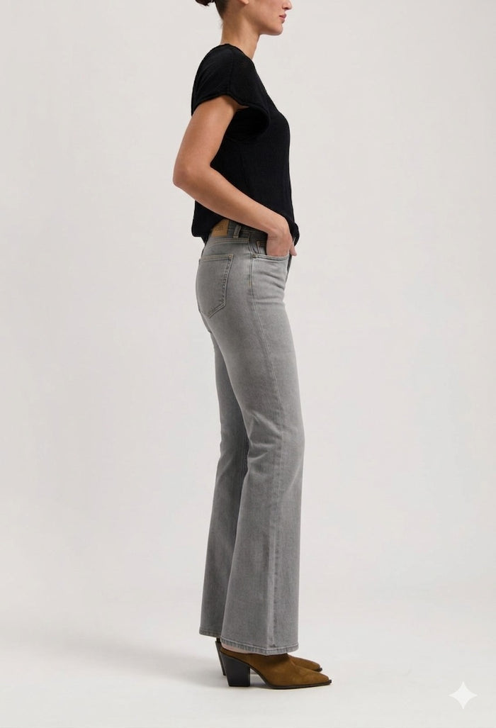 Isy High Flared - Faded Grey