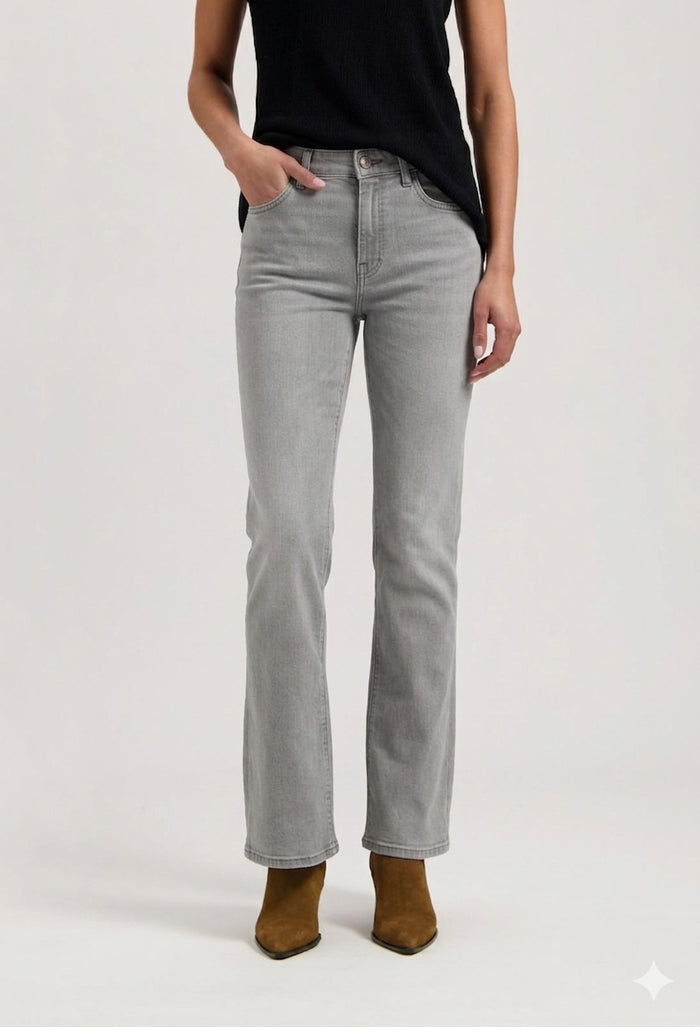 Isy High Flared - Faded Grey