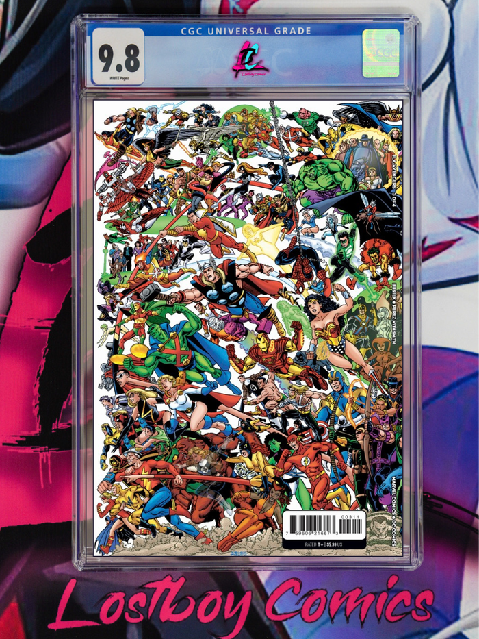 JLA/AVENGERS #3 WRAPAROUND COVER CGC 9.8