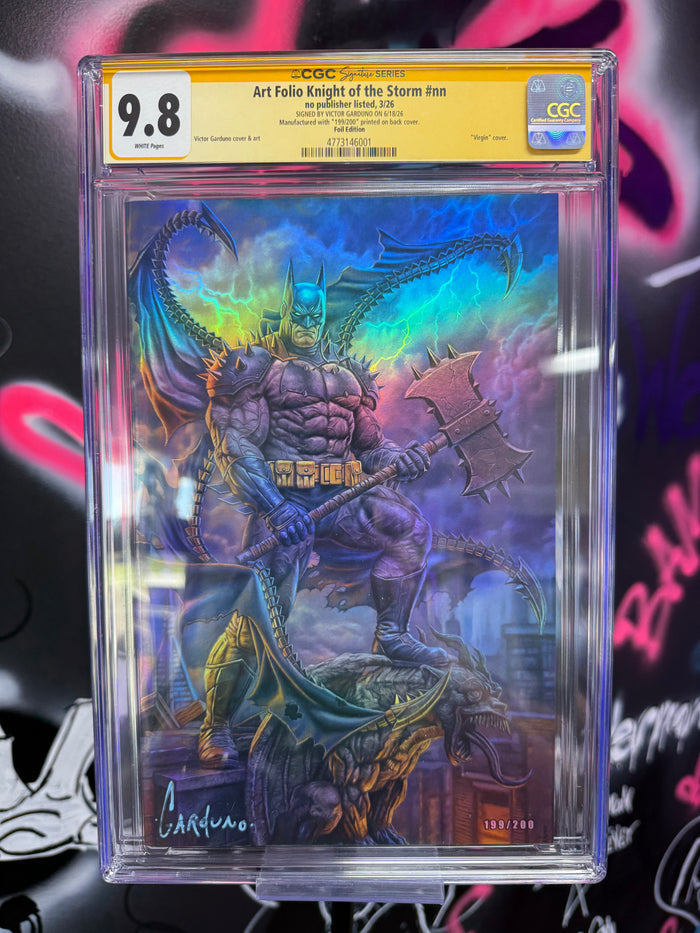 Knight of the Storm #1 Garduno Lustre Foil Virgin CGC 9.8 Signature Series