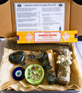Labradorite Smoke Cleansing Ritual Kit | Spiritual Protection & Energy Cleansing Gift Set