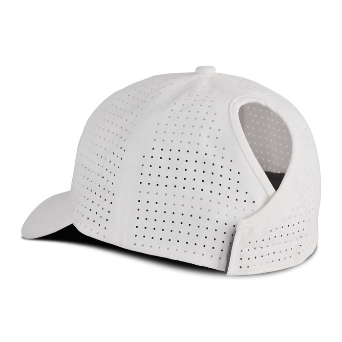 Ladies Ponytail Cap - White Ladies Cap Western Fashion by Lane
