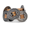 Lane Silver Concho Belt - Desert Clay Belt Western Fashion by Lane
