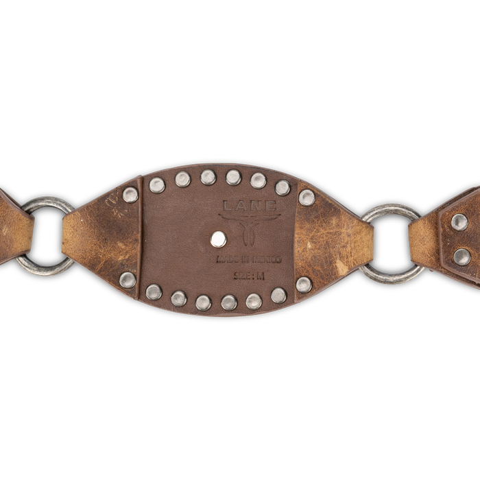 Lane Silver Disc Belt - Desert Clay Belt Western Fashion by Lane