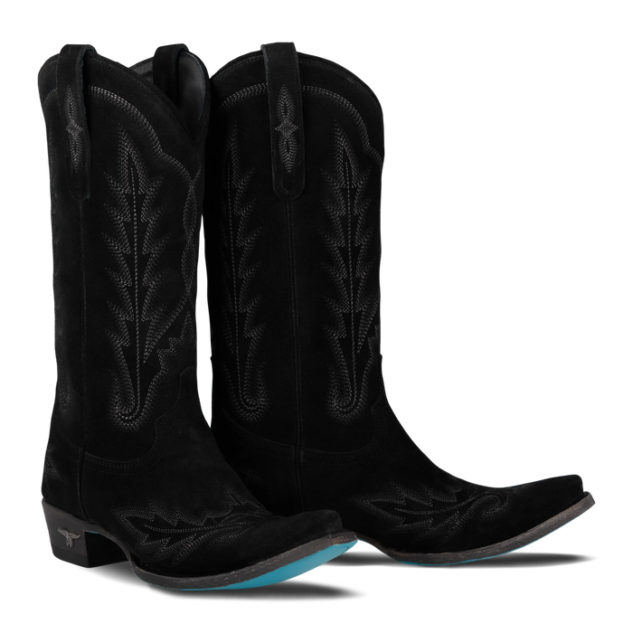 Lexington Boot - Soft Black Suede **Final Sale** Ladies Boot Soft Black Suede Western Fashion by Lane