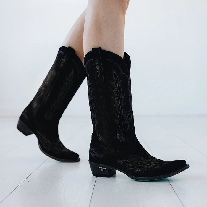 Lexington Boot - Soft Black Suede **Final Sale** Ladies Boot Western Fashion by Lane