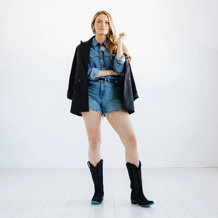 Lexington Boot - Soft Black Suede **Final Sale** Ladies Boot Western Fashion by Lane