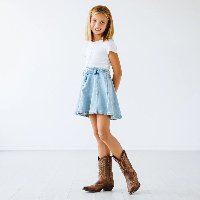 Lil' Lane Girls Lexington Boot - Desert Clay Kids Boots Western Fashion by Lane