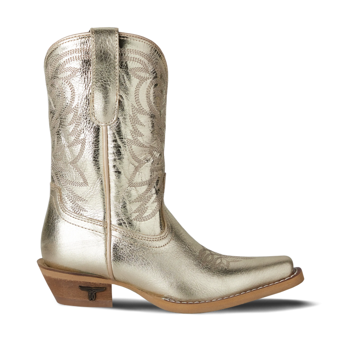 Lil' Lane Girls Smokeshow Boot - Champagne Metallic Kids Boots Western Fashion by Lane