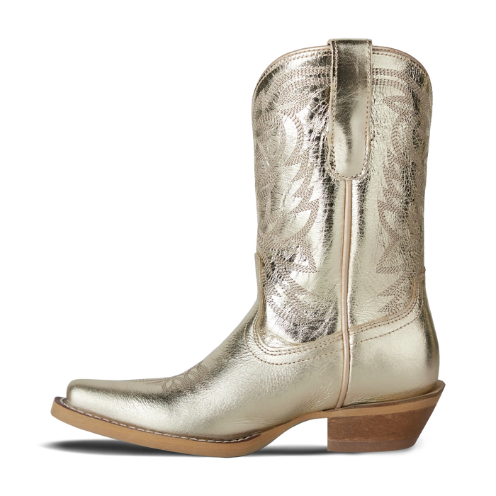 Lil' Lane Girls Smokeshow Boot - Champagne Metallic Kids Boots Western Fashion by Lane