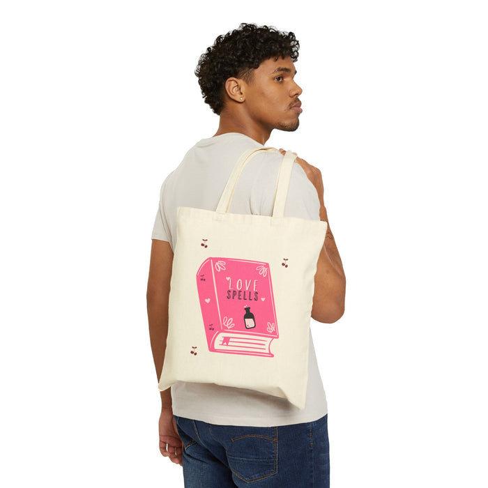 LOVE SPELLS Cotton Canvas Tote Bag
