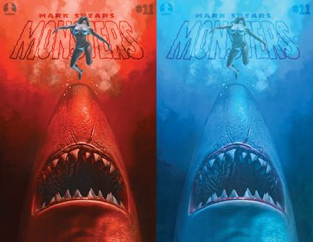 MARK SPEARS MONSTERS #11 SHARK ATTACK JAWS HOMAGE HOLOFOIL FLIP COVER CGC 9.8