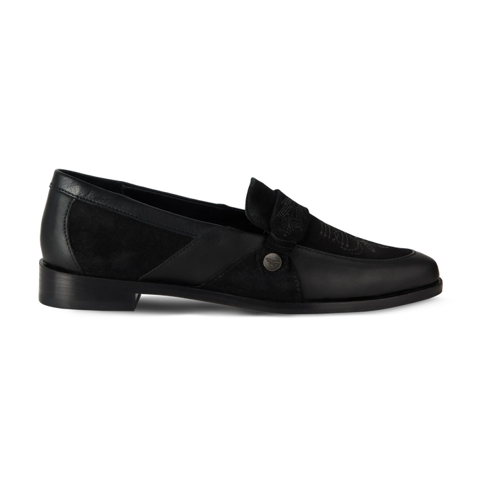 Martingale Loafer - Jet Black Shoe Western Fashion by Lane
