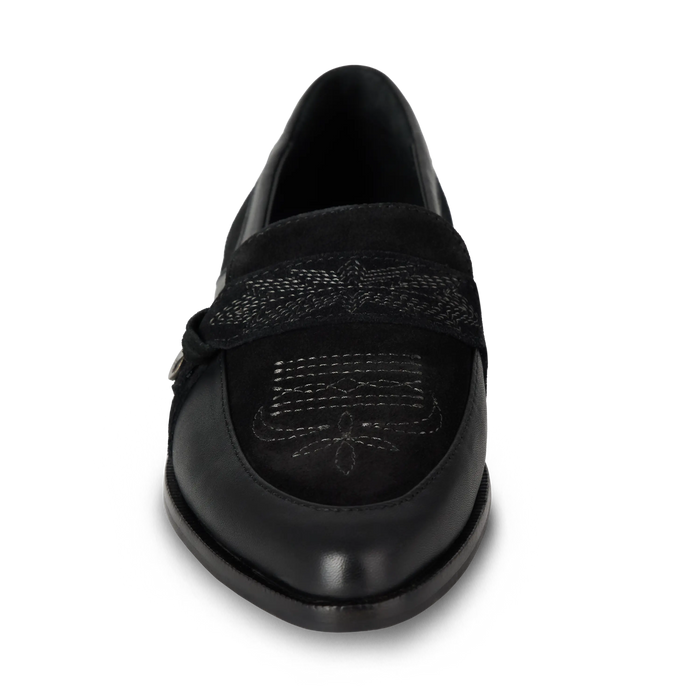 Martingale Loafer - Jet Black Shoe Western Fashion by Lane