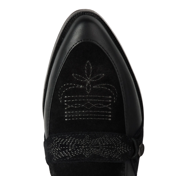 Martingale Loafer - Jet Black Shoe Western Fashion by Lane