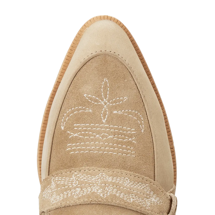 Martingale Loafer - Latte Suede Shoe Western Fashion by Lane