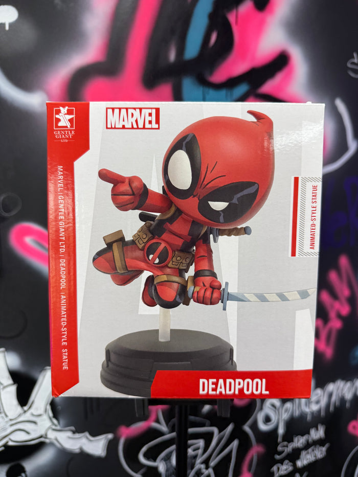 Marvel Animated Style Deadpool Statue [Finger Guns]