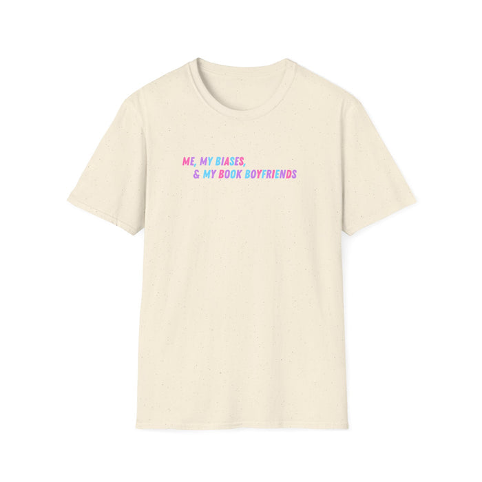 ME, MY BIASES, & MY BOOK BOYFRIENDS Softstyle T-Shirt
