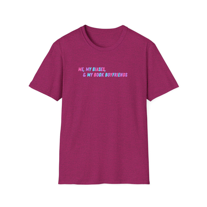 ME, MY BIASES, & MY BOOK BOYFRIENDS Softstyle T-Shirt