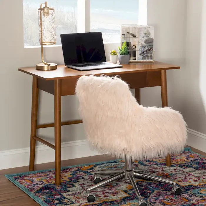 Mid-Century Modern Writing Desk with Single Drawer