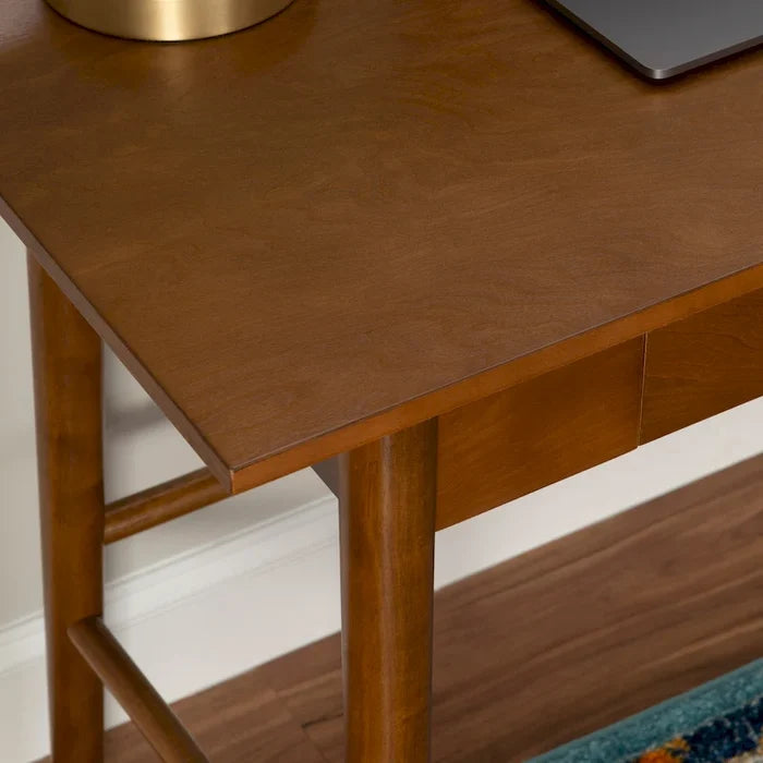 Mid-Century Modern Writing Desk with Single Drawer