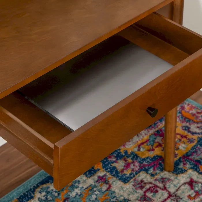 Mid-Century Modern Writing Desk with Single Drawer