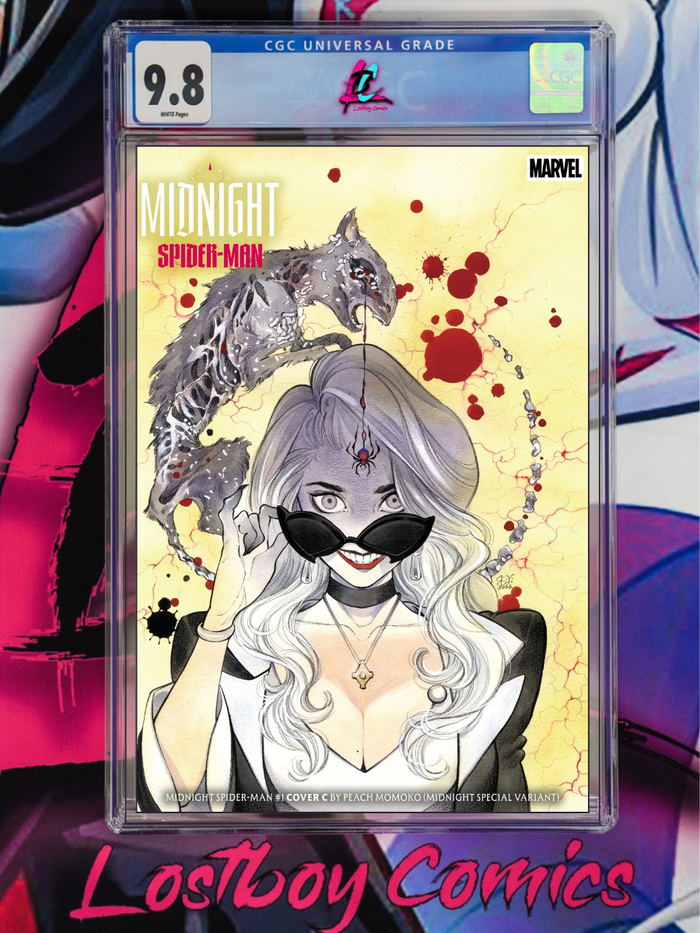 Midnight Spider-Man #1
Peach Momoko 1st Printing CGC 9.8